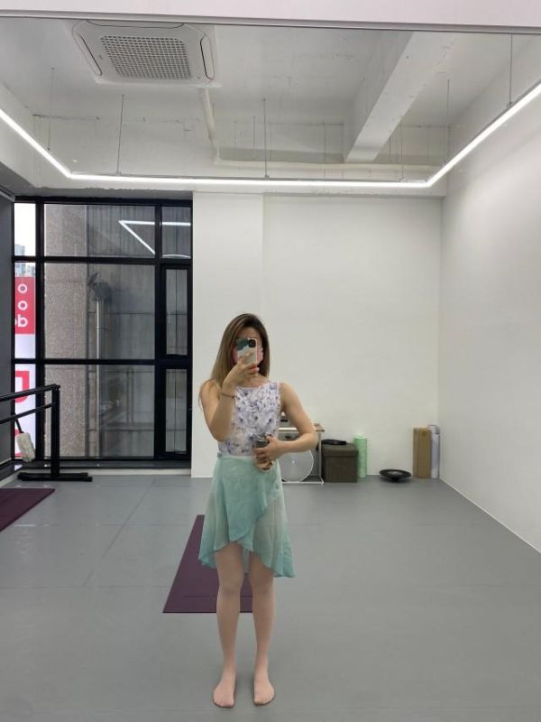 韓國Sissone - Soft Mint Gradation綁帶舞裙 