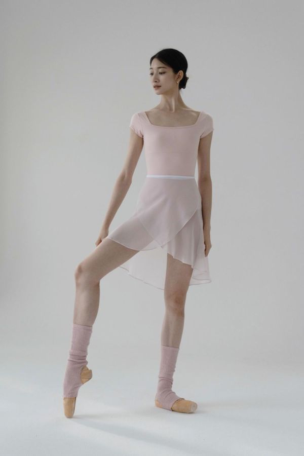 韓國Bonanza - Ash Pink雪紗舞裙 (애쉬핑크) 