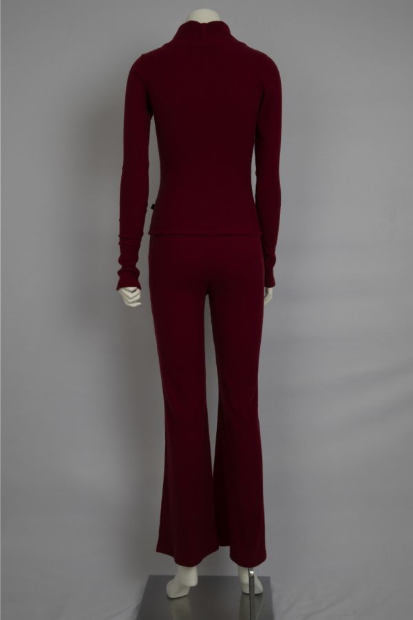 韓國La Scala - Peekaboo保暖套裝 (上衣+長褲) 