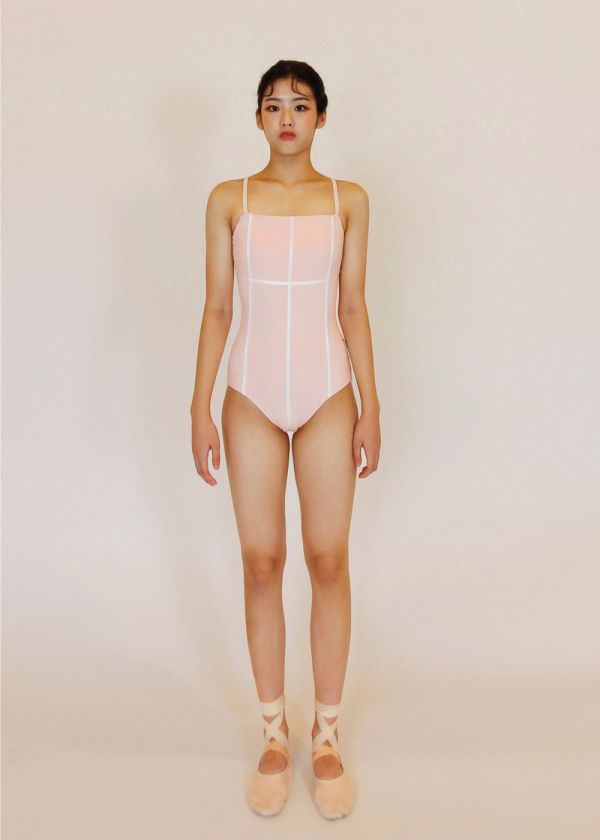 韓國POTA - 33 leotard吊帶舞衣 (Pink) 