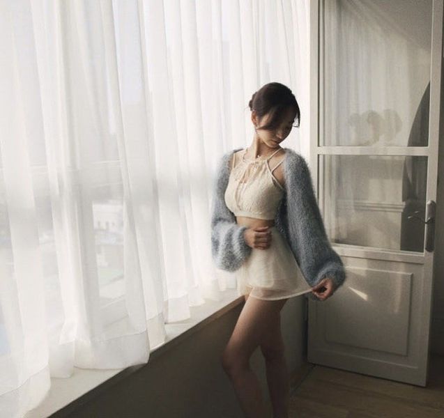 韓國Lenique - Reti鋼管上衣+短褲 (Cream) 