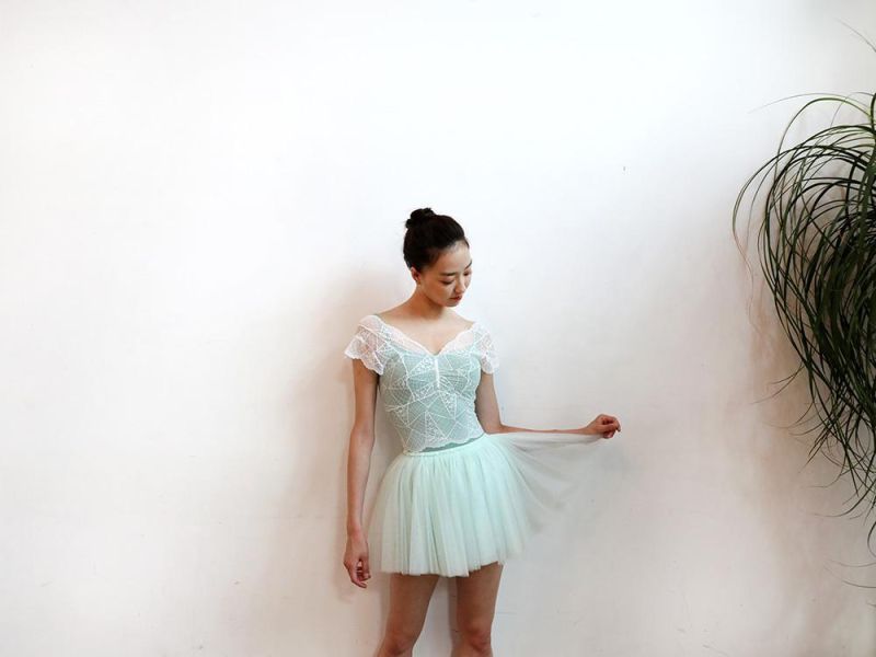 韓國LEVDANCE - 訂製款 Charmant Petit tutu (MINT) 