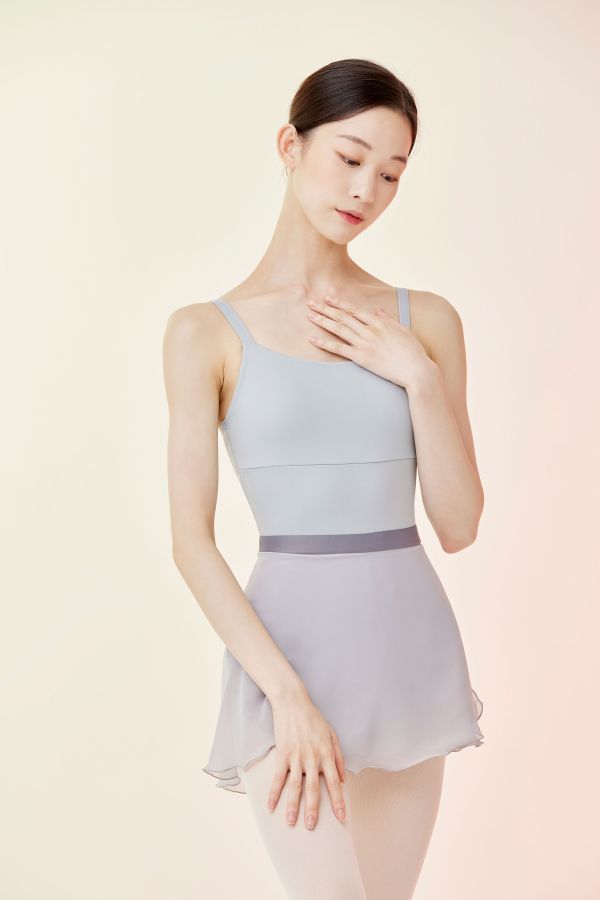 韓國Ballessimo - Cool Gray寬綁帶舞裙 (쿨 그레이) 