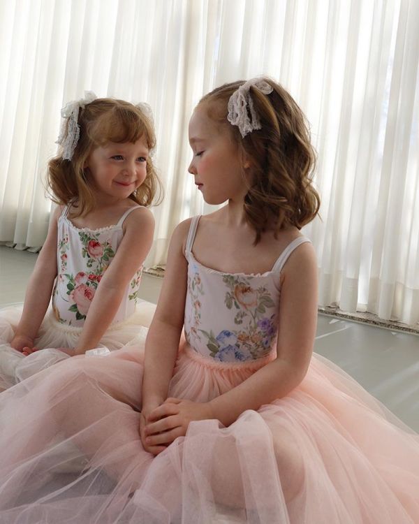 韓國LEVDANCE - LEVPETIT Charlotte FLORAL兒童款舞衣 (兩色) 