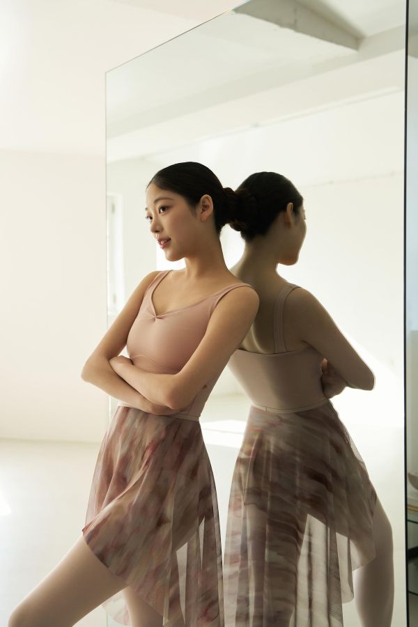 韓國Ballessimo - Sunset Mesh鬆緊帶舞裙 (兩色) 