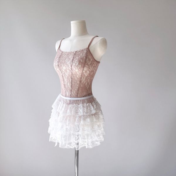 韓國yoora - Scarlett Fabric Pink舞衣 (肩帶可調) 