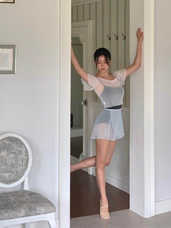 韓國Bonanza - Pale Blue雪紗舞裙 (페일블루) 