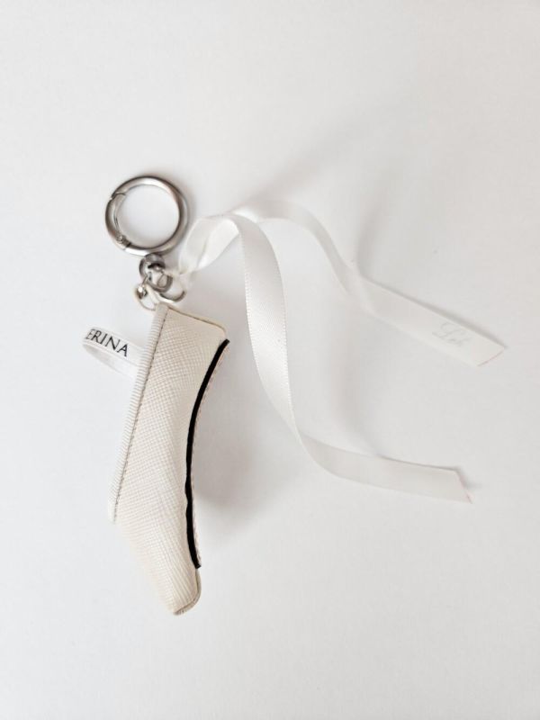 韓國Leh - étoile特別款羊皮小硬鞋吊飾 (Cream ivory) 