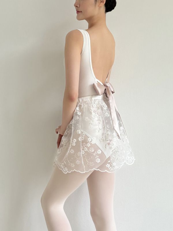 韓國degage - Back Ribbon蝴蝶結舞衣 (White) 