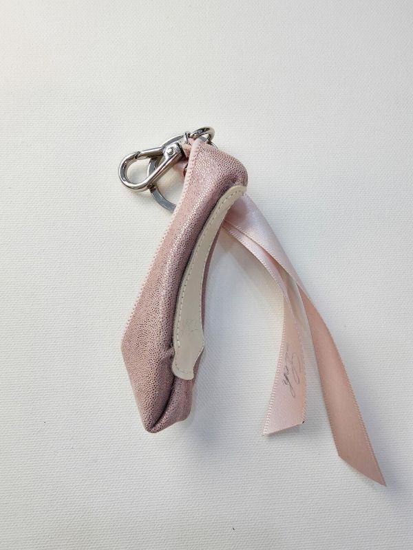 韓國Leh - 經典款羊皮小硬鞋吊飾 (Rose peal pink) 