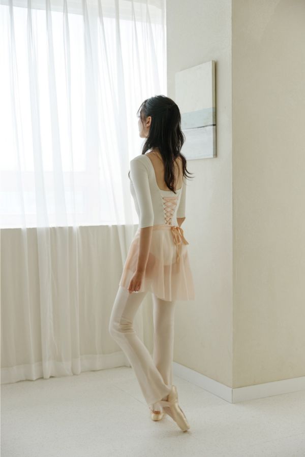 韓國Entrechat - 吉賽兒長袖舞衣 (Ivory & Peach) 