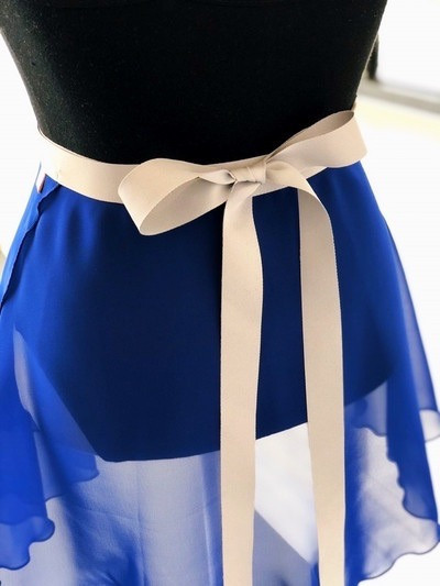 韓國balletchouchou - 素面寬腰帶舞裙 (深色系) 