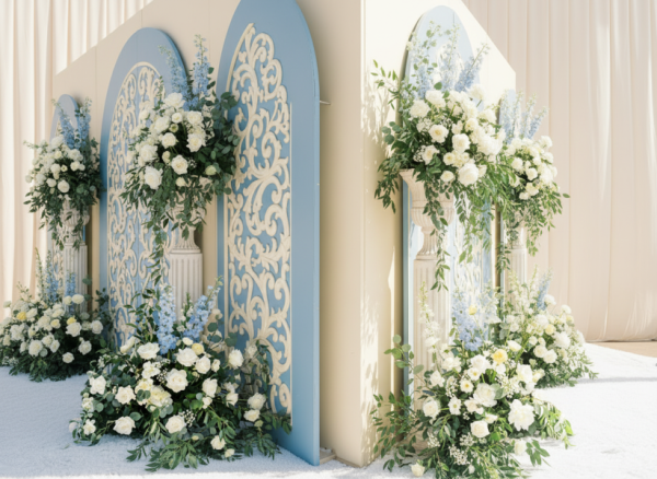 租借-婚禮拍照背板(藍) 