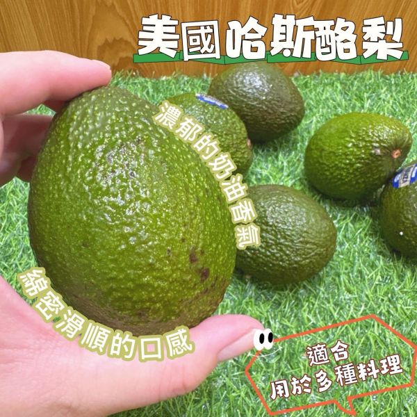 哈斯酪梨 🥑🇺🇸美國哈斯酪梨-多種吃法,百搭又美味 酪梨
✅ 果皮粗糙 × 果肉細緻
✅ 奶油般的滑順口感,淡淡堅果香氣🧈🌰
✅ 富含好油脂、飽足感滿分！