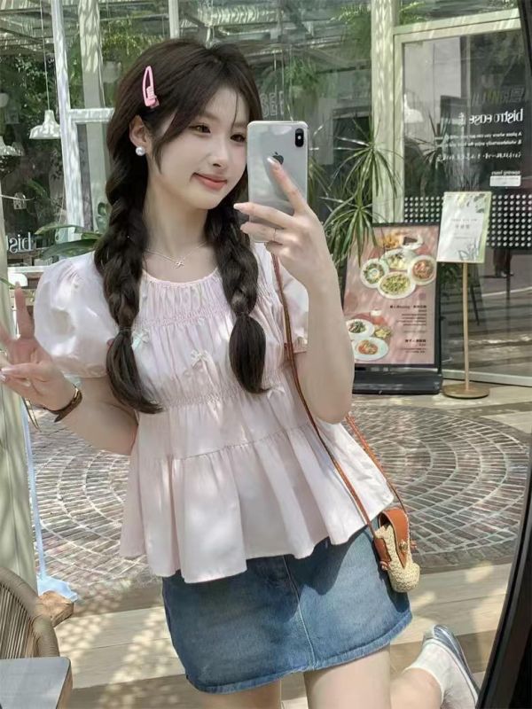 甜美蝴蝶結娃娃裝上衣 蝴蝶結娃娃裝上衣