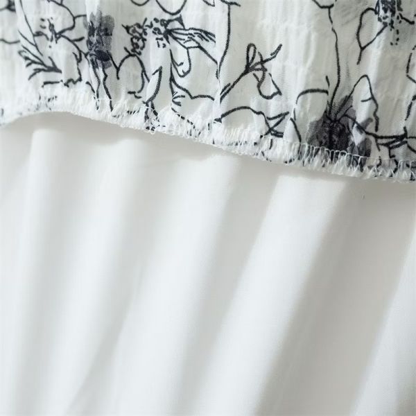 複古碎花新款高腰顯瘦花長裙 複古碎花新款高腰顯瘦花長裙