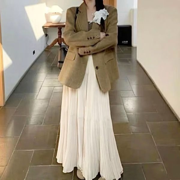 高質感超美百褶雪紡長裙 百褶雪紡長裙