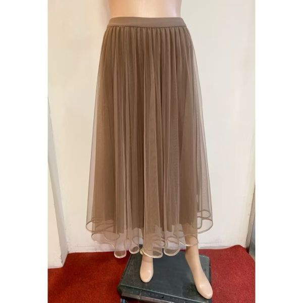 韓系簡約氣質 高腰半身紗裙 韓系簡約氣質 高腰半身紗裙