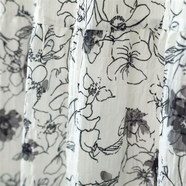 複古碎花新款高腰顯瘦花長裙 複古碎花新款高腰顯瘦花長裙