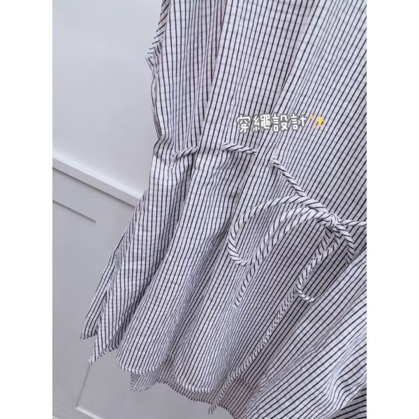 韓系簡約腰穿繩繫帶設計微袖涼爽棉麻上衣 韓系簡約腰穿繩繫帶設計微袖涼爽棉麻上衣