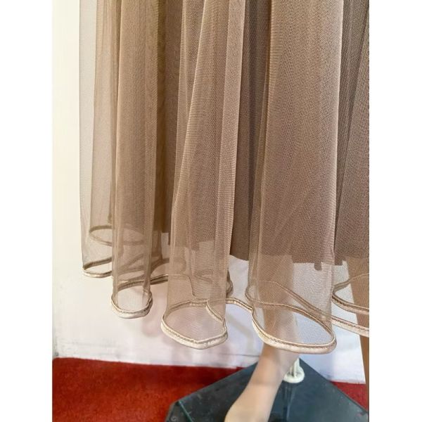 韓系簡約氣質 高腰半身紗裙 韓系簡約氣質 高腰半身紗裙