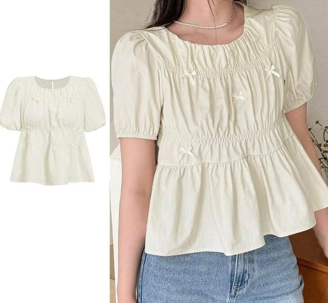 甜美蝴蝶結娃娃裝上衣 蝴蝶結娃娃裝上衣