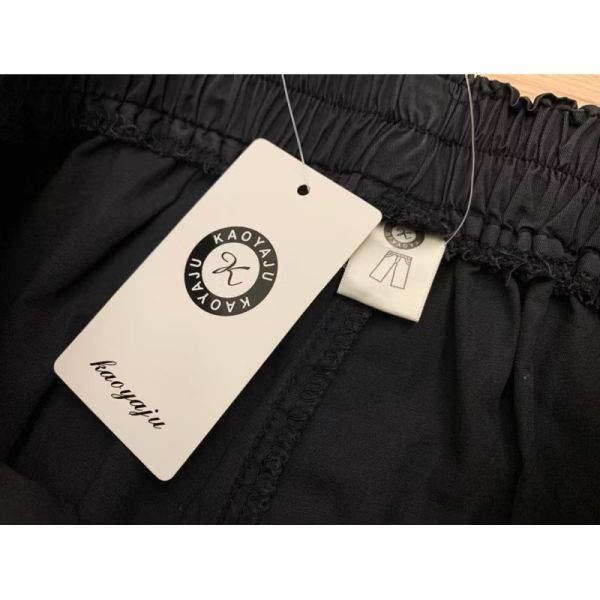 涼感腰帶腰鬆緊寬褲 涼感腰帶腰鬆緊寬褲