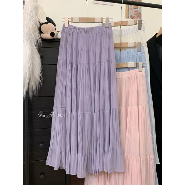 高質感超美百褶雪紡長裙 百褶雪紡長裙