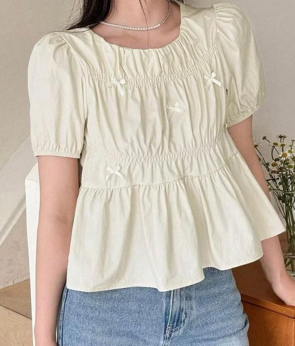 甜美蝴蝶結娃娃裝上衣 蝴蝶結娃娃裝上衣