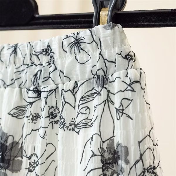 複古碎花新款高腰顯瘦花長裙 複古碎花新款高腰顯瘦花長裙