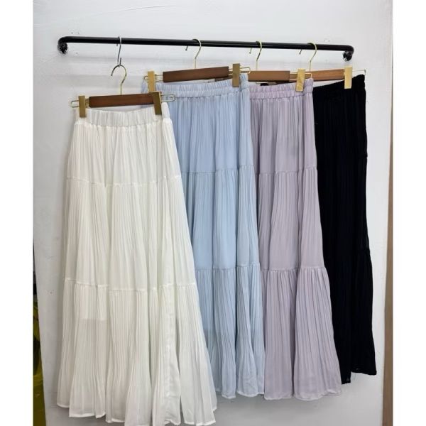 高質感超美百褶雪紡長裙 百褶雪紡長裙