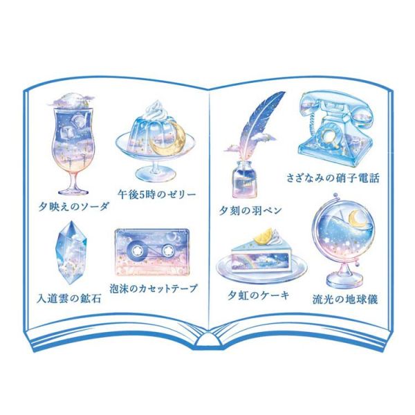 日本 Q-Lia 幻想圖鑑 透明描圖貼紙 日本貼紙, QLIA貼紙, 幻想圖鑑貼紙, 半透明貼紙, 手帳貼紙, 夢幻貼紙, 星空貼紙, 文具控必備, 日系雜貨, 夢幻文具, 日系貼紙, 玻璃感貼紙, 手帳裝飾, 日系生活選物, 木日社選物, 夢幻甜點貼紙, 飲料貼紙, 日本進口貼紙