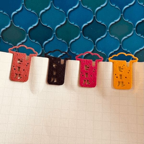 きのこ社 啤酒泡泡紙製夾子組 木日社,日本文具,日本選物,きのこ社,Kinokosya,ビール,啤酒造型文具,紙製夾子,日本製文具,環保文具,創意文具,文具雜貨,設計文具,昭和風文具,復古文具,夏日文具,縁日文具,幽默文具,療癒文具,木日社選物