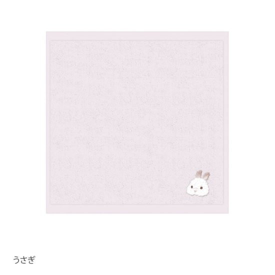 Q-lia 小動物刺繡方巾 毛巾手帕 Qlia, 小動物, 動物刺繡, 貓咪毛巾, 兔子手帕, 比熊小物, 長尾山雀, 可愛毛巾, 吸水手巾, 日本設計, 隨身手帕, 療癒小物