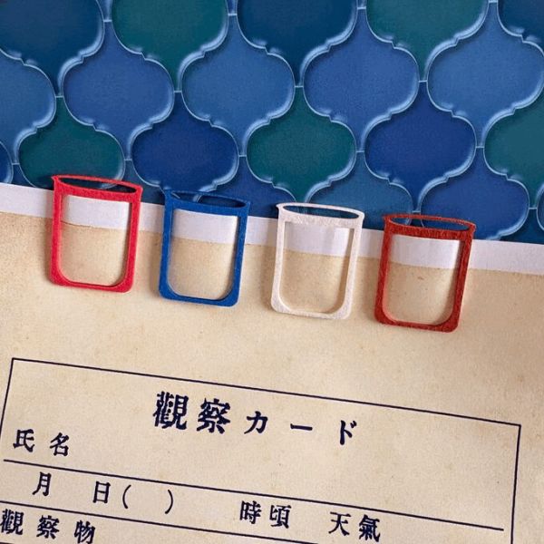 きのこ社 理科室燒杯 紙製夾子組 木日社,日本文具,日本選物,きのこ社,Kinokosya,クロデンワ舎,理科室文具,ビーカー,燒杯造型,紙製夾子,日本製文具,環保文具,復古文具,昭和風文具,文具雜貨,設計文具,創意文具,懷舊風,木日社選物,理科風小物