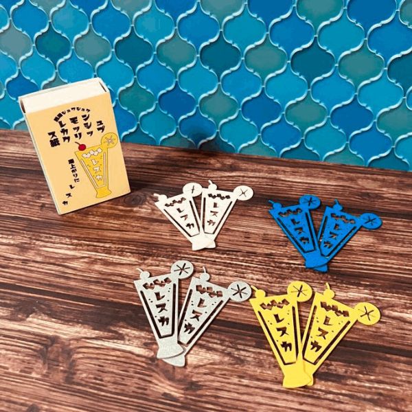 きのこ社 檸檬蘇打 紙製夾子組 木日社,日本文具,日本選物,きのこ社,Kinokosya,喫茶店文具,レスカ,檸檬蘇打,紙製夾子,文具夾,日本製文具,環保文具,復古文具,昭和風文具,文具雜貨,設計文具,喫茶系列,文具控必收,木日社選物