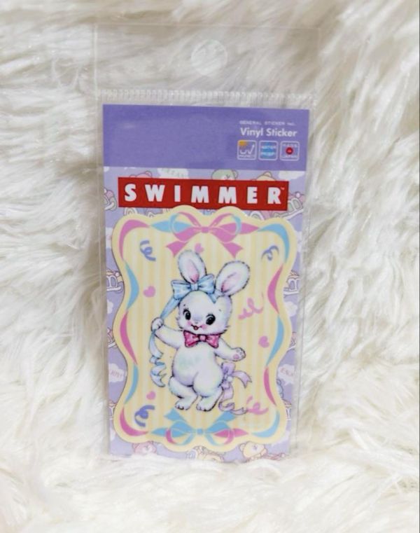SWIMMER 迷你貼紙｜夢幻復古風角色小貼紙 日本製耐水耐光 SWIMMER, 日本貼紙, 迷你貼紙, 可愛貼紙, 角色貼紙, 日系雜貨, 復古雜貨, 手帳素材, 行李箱貼紙, 馬克杯貼紙, 日本選物, 夢幻小物