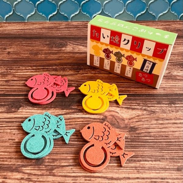 きのこ社 鯛魚燒迷你紙製夾子組 木日社,日本文具,日本選物,きのこ社,Kinokosya,たい焼き,鯛魚燒,紙製夾子,日本製文具,環保文具,復古文具,創意文具,文具雜貨,設計文具,可愛文具,日系雜貨,療癒文具,文具控必收,木日社選物,喫茶系列