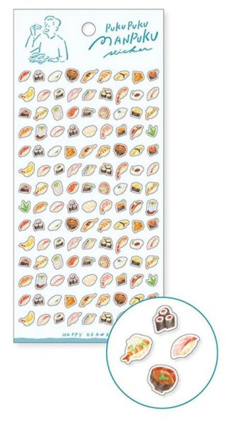 PukuPuku MANPUKU 立體飽飽食物貼紙 PukuPukuMANPUKU, ぷくぷくまんぷく, マインドウェイブ, MindWave, 日本文具, 手帳貼紙, 裝飾貼紙, 可愛貼紙, 文具控必收, 療癒小物, 貼紙控, 手帳裝飾, 筆記本佈置, 貼紙分享, 日本進口, 日系雜貨, 文具女子, 貼紙收集