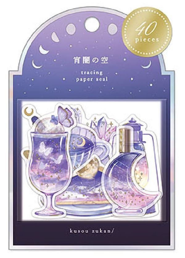 日本 Q-Lia 幻想圖鑑 透明描圖貼紙 日本貼紙, QLIA貼紙, 幻想圖鑑貼紙, 半透明貼紙, 手帳貼紙, 夢幻貼紙, 星空貼紙, 文具控必備, 日系雜貨, 夢幻文具, 日系貼紙, 玻璃感貼紙, 手帳裝飾, 日系生活選物, 木日社選物, 夢幻甜點貼紙, 飲料貼紙, 日本進口貼紙