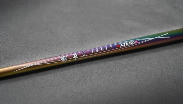漁鄉DK 彩虹エビ34567尺釣蝦竿 正19調彩色蝦竿彩鈦電鍍色 