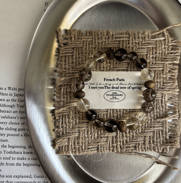 黃水晶沉香手串｜秋冬限定 × 天然晶石設計款 泰銀手鍊、青金石手鍊、天然水晶飾品、925純銀、民族風飾品、做舊銀飾、小眾設計、綠松石手鍊