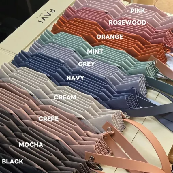 PAVI W摺疊肩背包 -W Pleat Bags PAVI 水桶包, 質感肩背包, 文青包推薦, 手作風水桶包, 百搭日常包