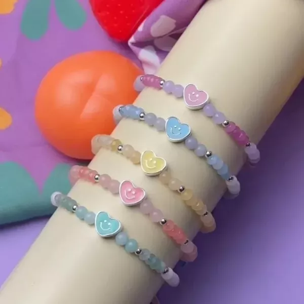 泰國 letsgetaway BABY純銀愛心款 Let’s Get Away 手鍊, SoLaLa GOODS, 泰國手工手鍊, 幸運石手鍊, 水晶串珠手鍊, 天然礦石飾品, 情侶手鍊, 送禮手鍊, 時尚水晶飾品