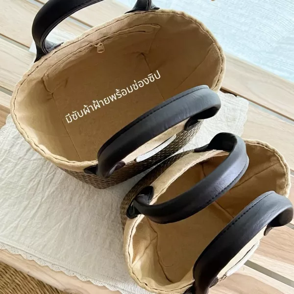 Gardenia Bag Set 梔子花母女包組 Its Saan、泰國手工包、藤編包推薦、自然風包包、手工藝設計、編織包品牌