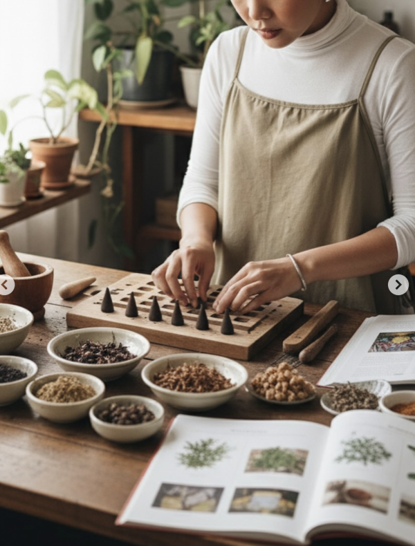 Cinder and smoke 天然精油手工香椎 塔香12入 Cinder and Smoke, 塔香, 香椎, 泰國香氛, 清邁手作, 天然精油, 冥想香氛, 居家擴香, 泰國選物, 沉香, 茉莉, 椰香, 蘭納, 手工香氛推薦