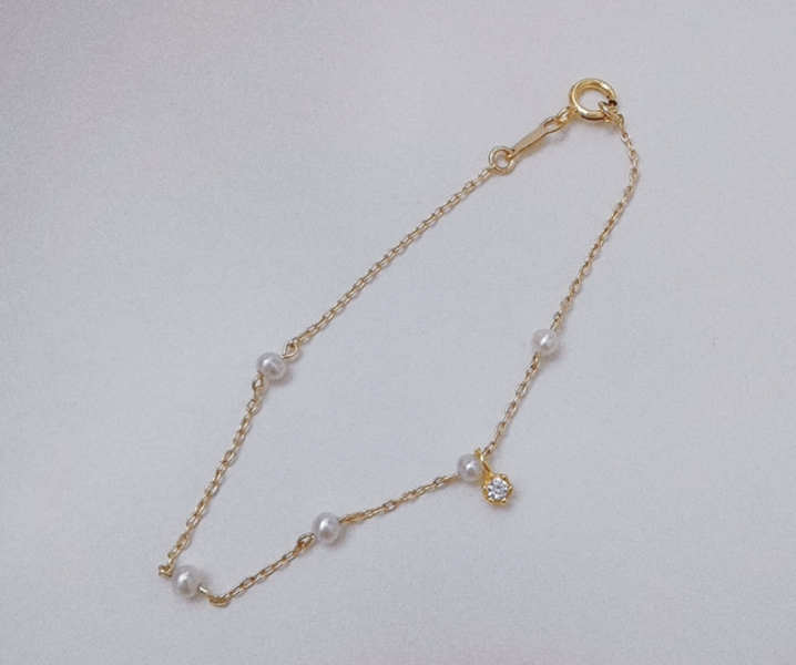 滿天星珍珠手鍊｜美產14K包金 泰銀手鍊、青金石手鍊、天然水晶飾品、925純銀、民族風飾品、做舊銀飾、小眾設計、綠松石手鍊