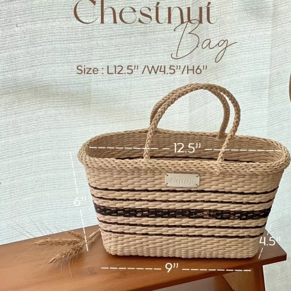 Chestnut Bag 栗子包 Its Saan、泰國手工包、藤編包推薦、自然風包包、手工藝設計、編織包品牌