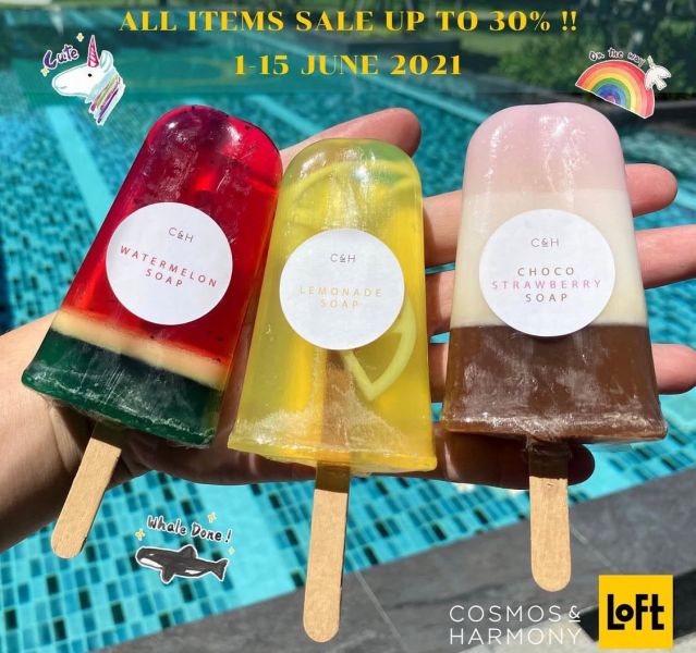 Summer Soap Popsicle 夏日冰棒皂系列 泰國手工皂, 冰棒皂, 天然草本皂, 無香精肥皂, Cosmos & Harmony, SoLaLa GOODS