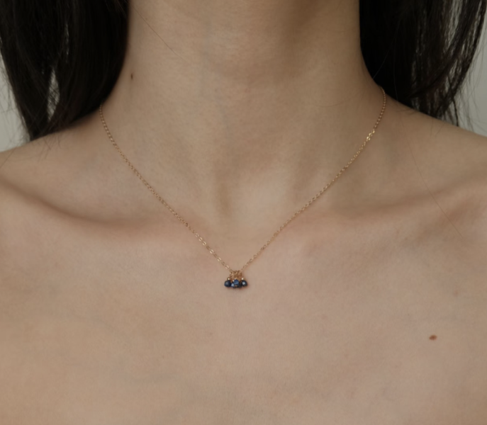 青金石吊墜項鍊｜美產包金 × 日系設計感百搭款 泰銀手鍊、青金石手鍊、天然水晶飾品、925純銀、民族風飾品、做舊銀飾、小眾設計、綠松石手鍊